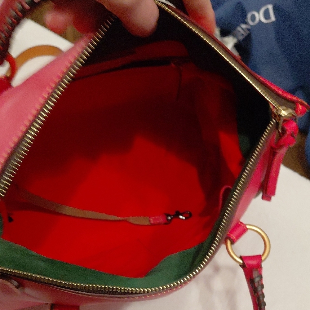 Dooney & Bourke Florentine Satchel In Fuchsia (Large) - Picture 6 of 16